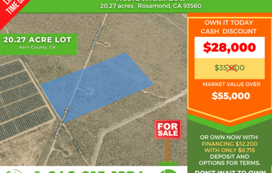 20.27 Acres Lot in Rosamond, CA