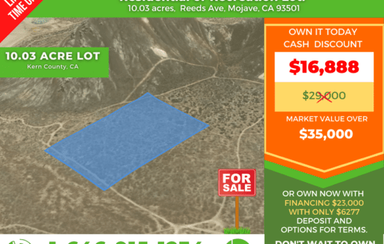 10.03 Acres Lot in Reed Ave, Mojave, CA