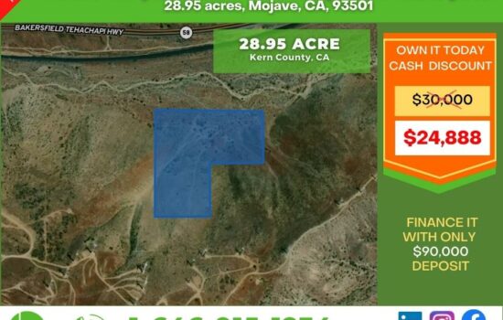 28.95 Acre Lot in Mojave, California