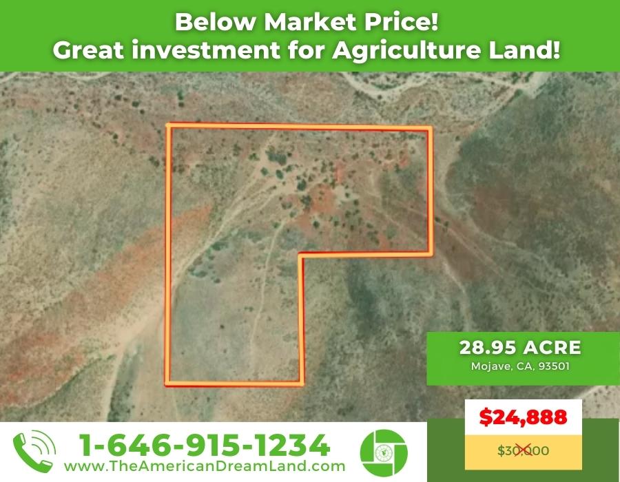 28.95-acre lot in Mojave CA