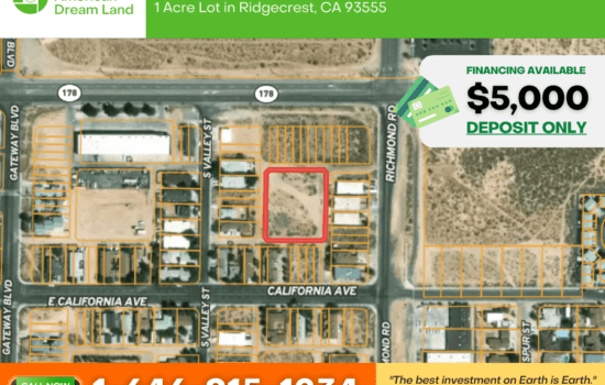 1 Acre Lot in Ridgecrest, CA! Below Market Price, Perfect For Building Multiple Homes!