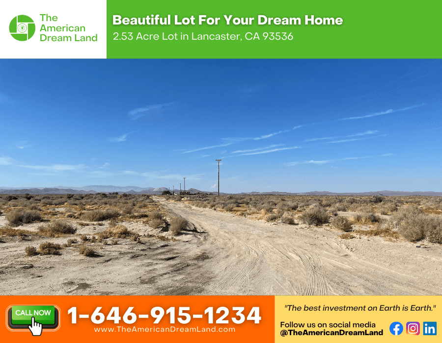 2.53 Acre Lot for Sale in Lancaster, California